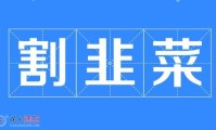 割韭菜网络词什么意思